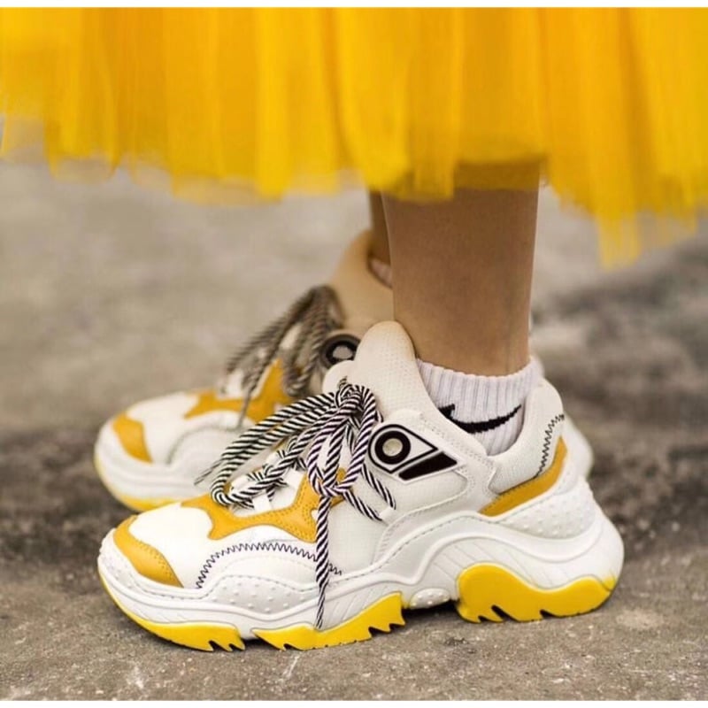 Chunky Sneakers for Men の White Shoes Street-Style Cool Mens Trainers Hip Hop Running Sneakers 2019 Winter Fall New
